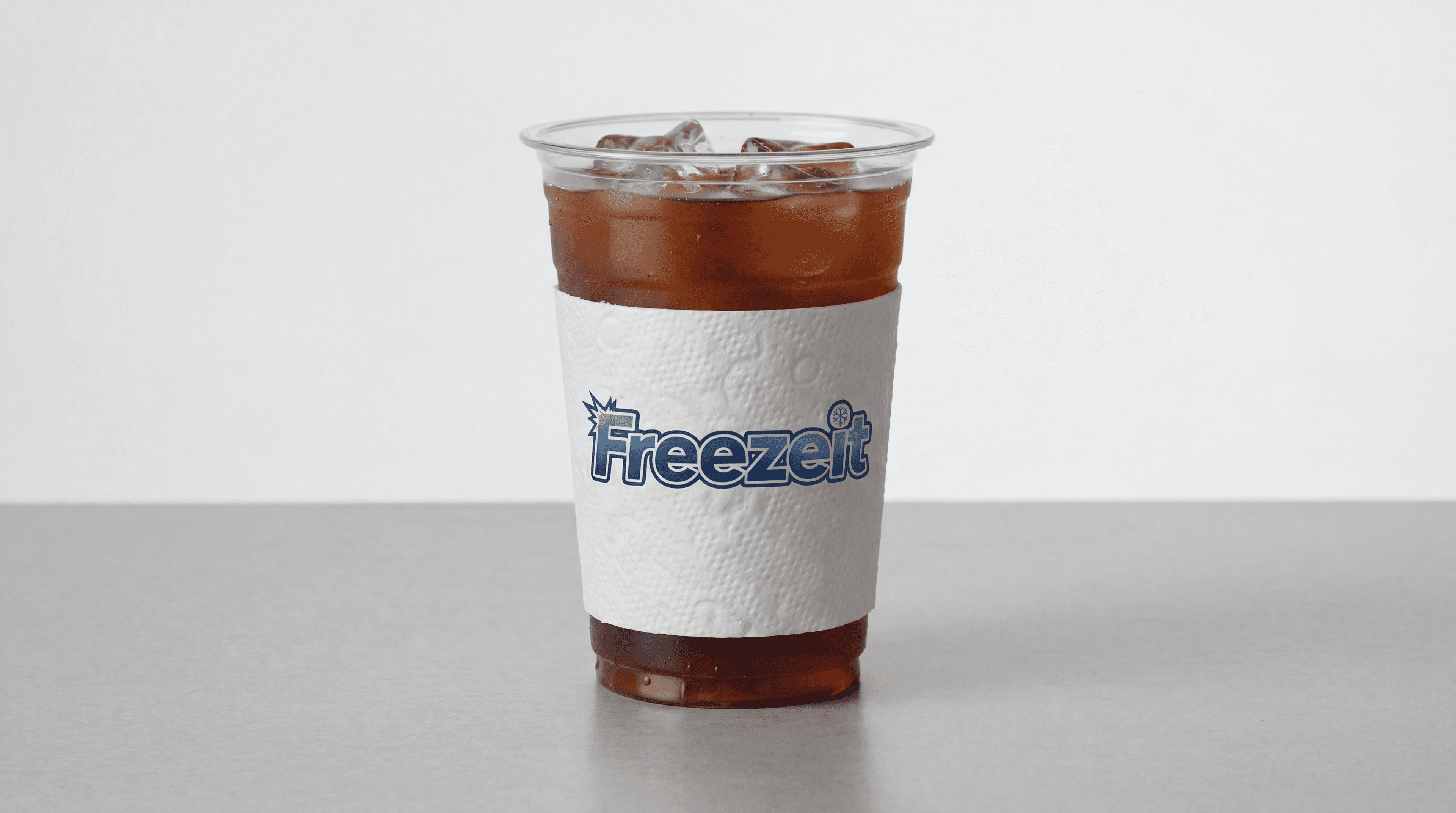 Drink with Freezeit tissue — clean and dry
